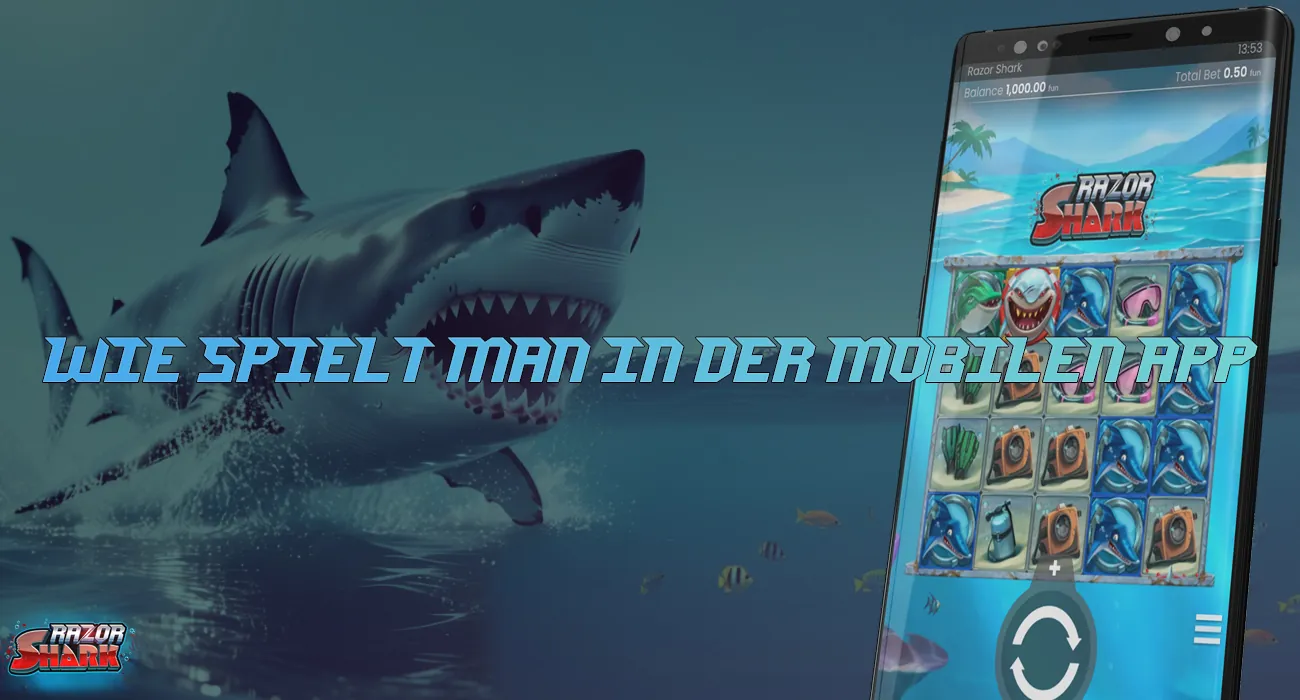 Das Spiel Razor Shark ist für Android- und iOS-Geräte verfügbar.